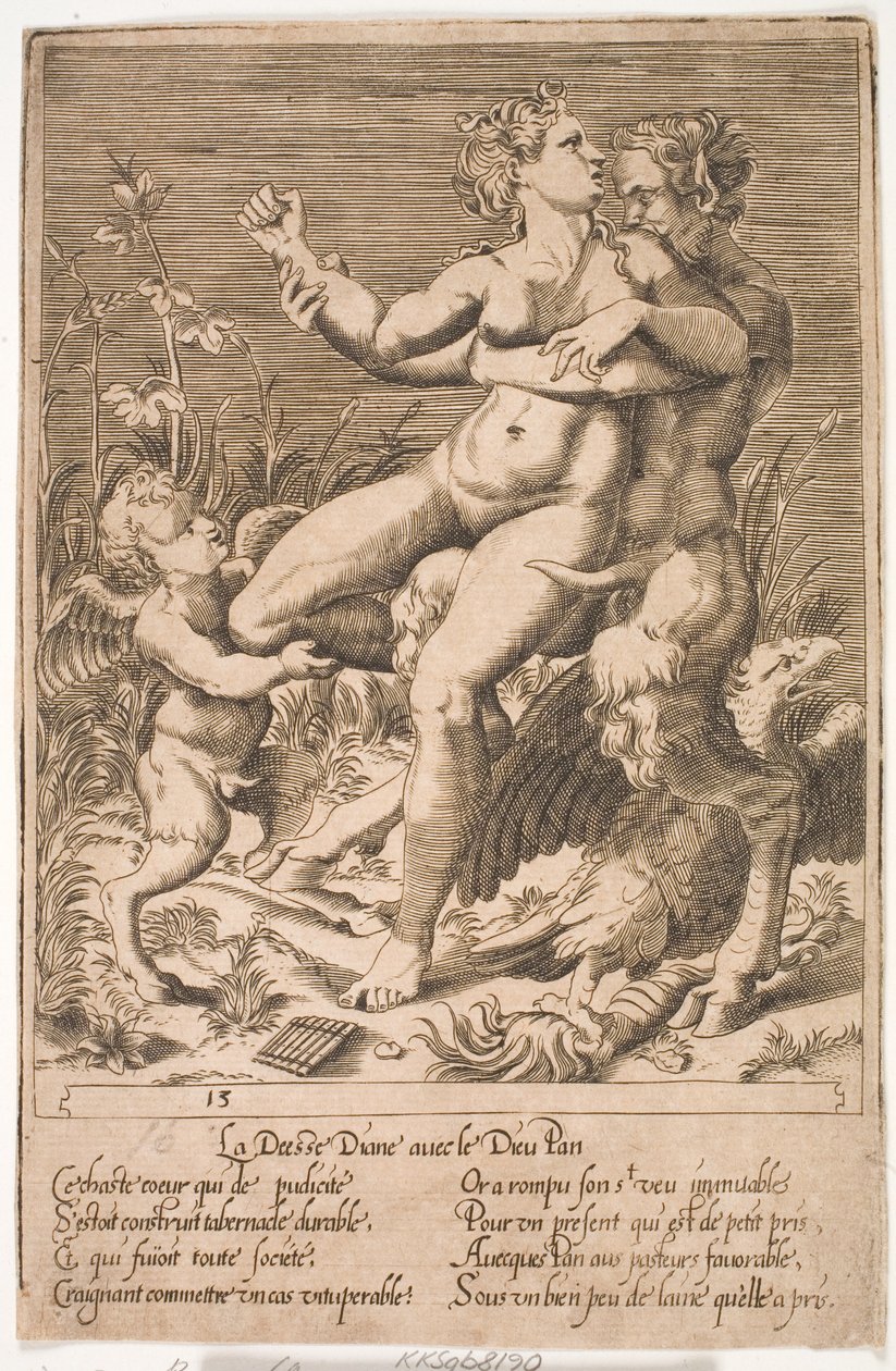 Diana ve Tava by Jacques Androuet Ducerceau d.Æ.