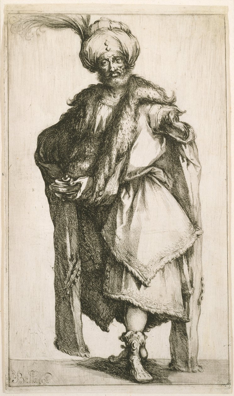 Caspar, c.1610 (gravür) by Jacques Bellange