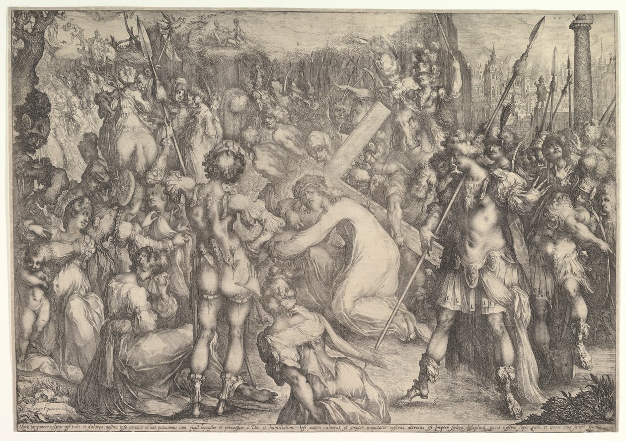 Haç Taşıyan İsa. by Jacques Bellange
