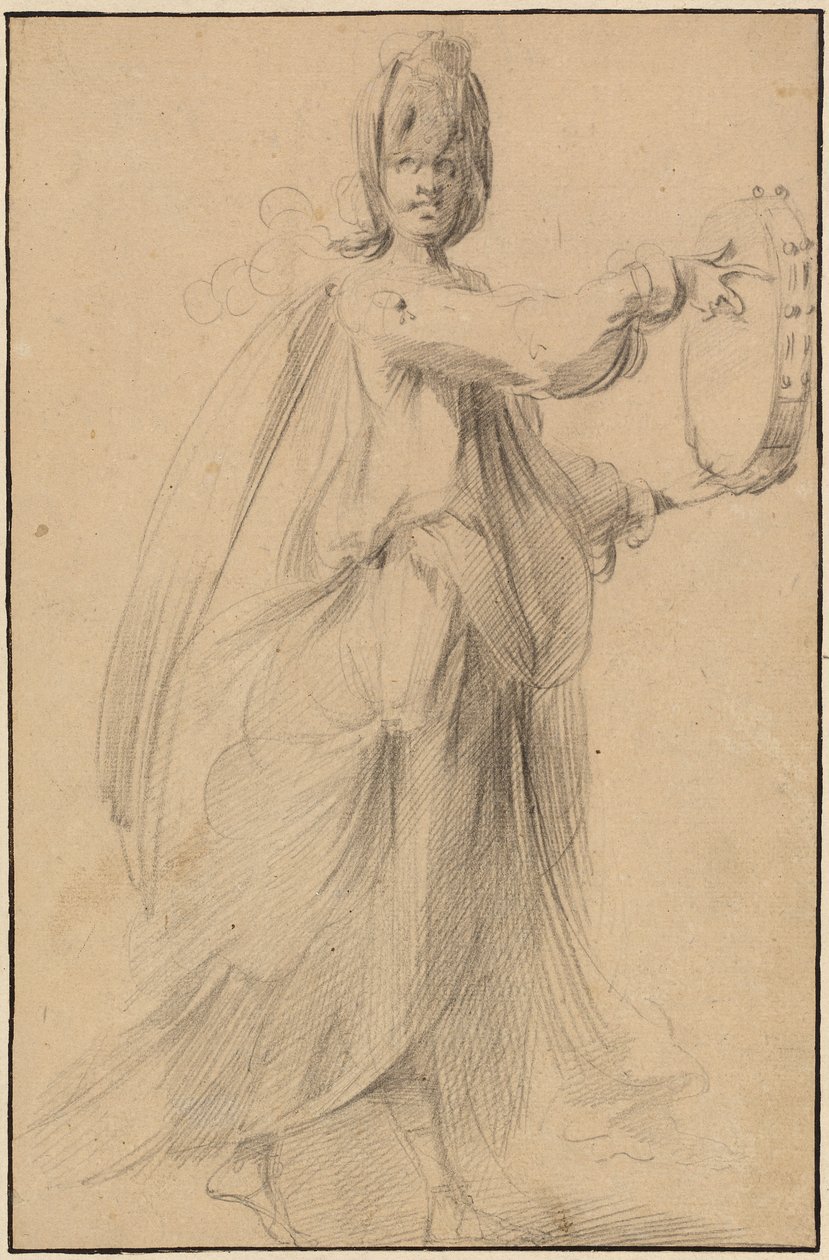 Bir Tef ile Dansçı by Jacques Bellange