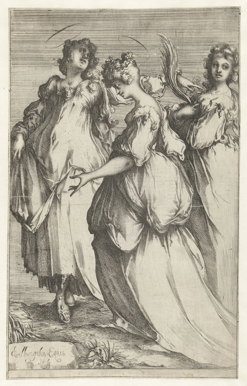 üç kutsal kadın by Jacques Bellange