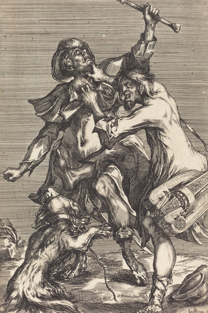 Dilencilerle Mücadele. by Jacques Bellange