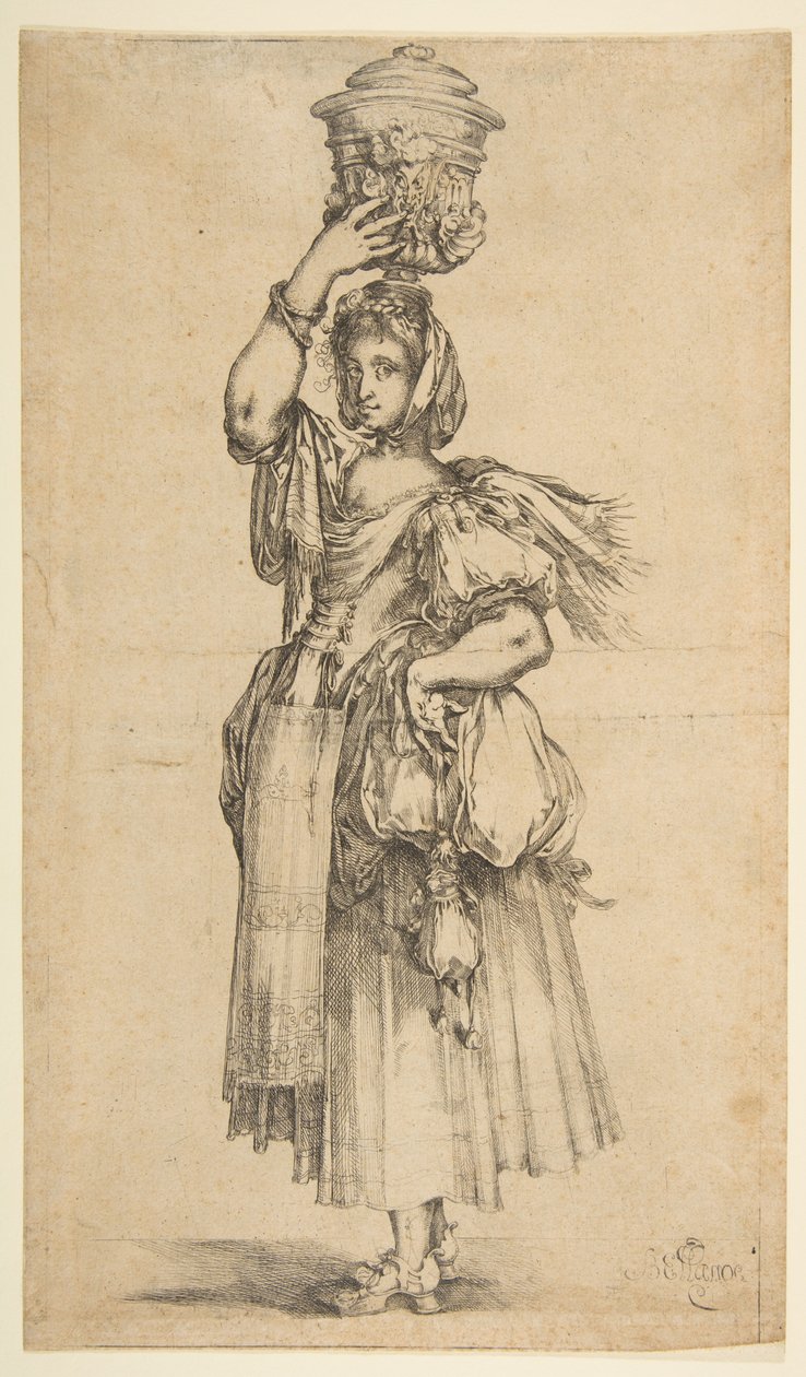 Bahçıvan, Hortulanae serisinden. by Jacques Bellange