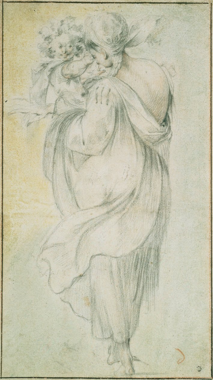 Çocuklu Çingene, 17. Yüzyıl Başı. by Jacques Bellange