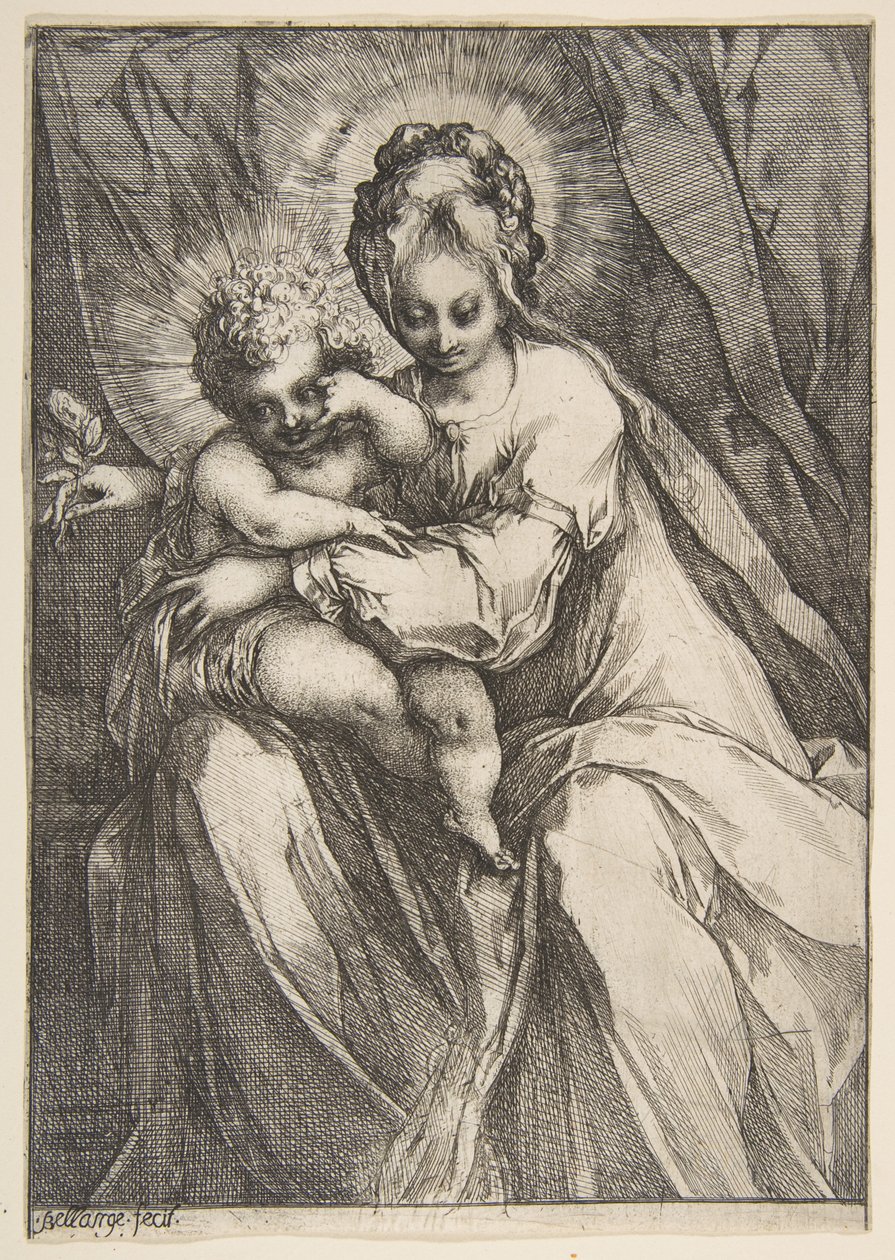 Güllü Madonna, 1595-1616. by Jacques Bellange