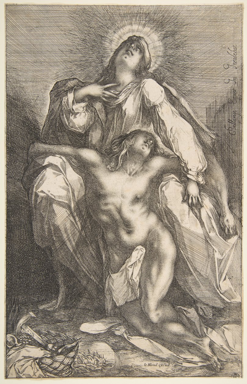 Pieta, 1612-16. by Jacques Bellange
