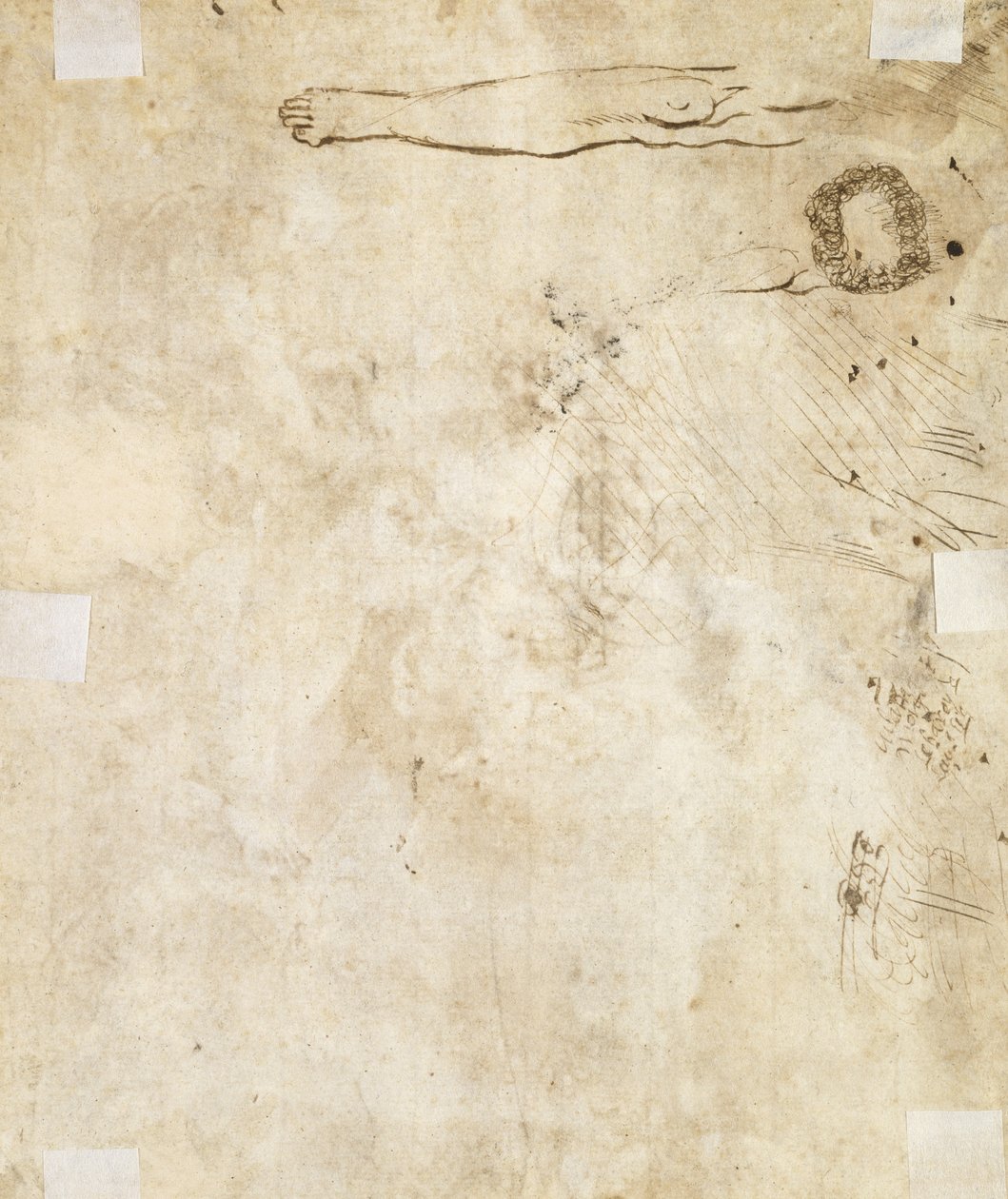 Bacak, güzelleşme ve karalamaların incelenmesi, 1610-17 by Jacques Bellange