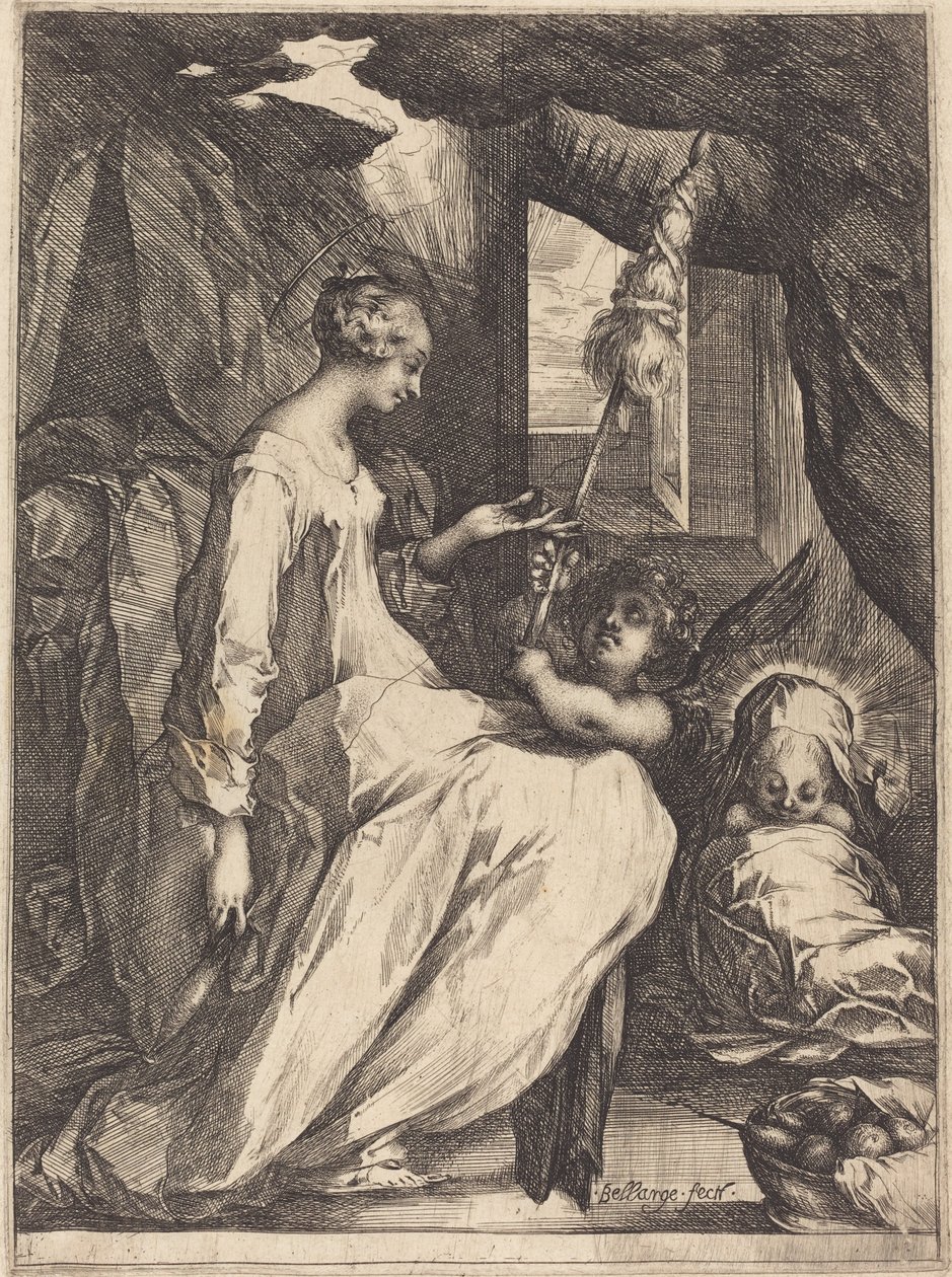 Madonna Eğirme by Jacques Bellange