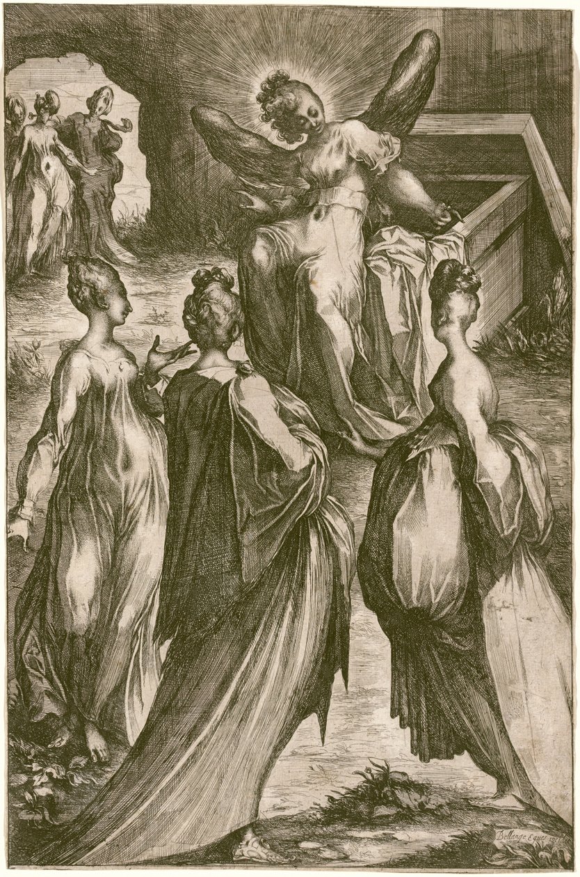 Mezardaki Üç Meryem by Jacques Bellange