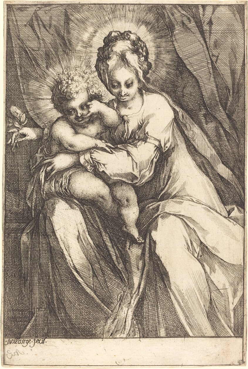 Bakire ve Güllü Çocuk by Jacques Bellange