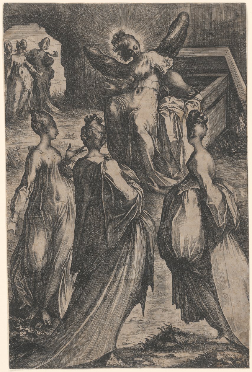 Mezarda Üç Maries by Jacques Bellange
