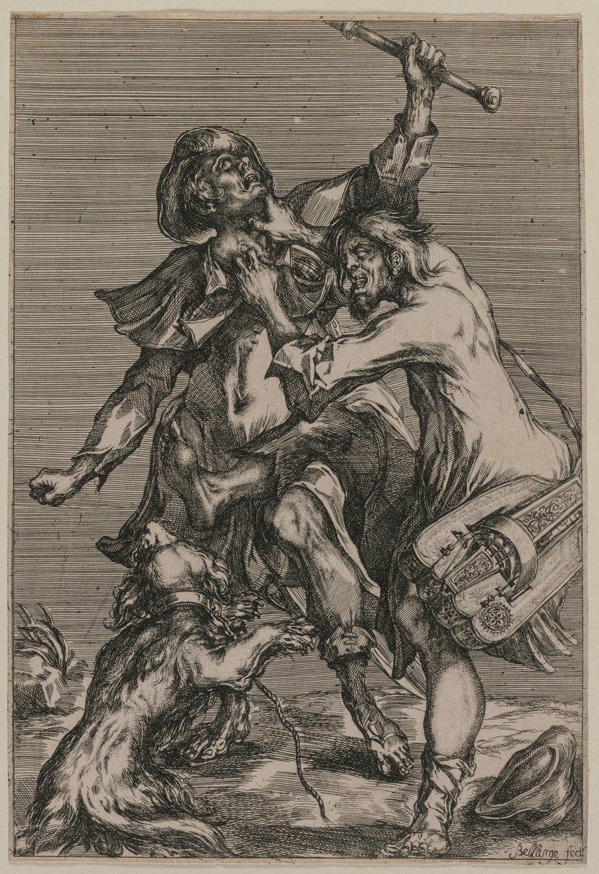 kavga eden iki dilenci by Jacques Bellange
