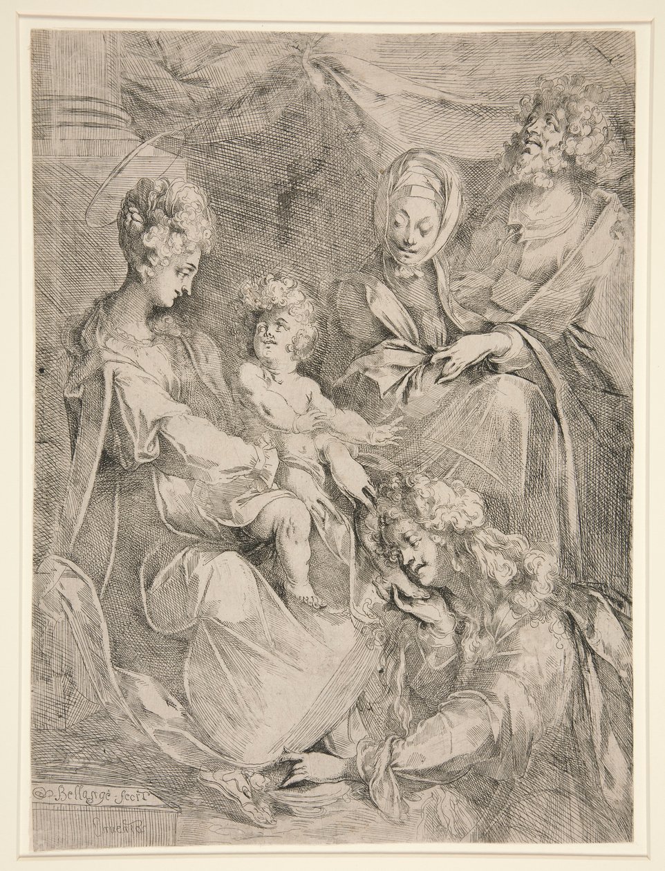 Azizler ile Bakire ve Çocuk by Jacques Bellange