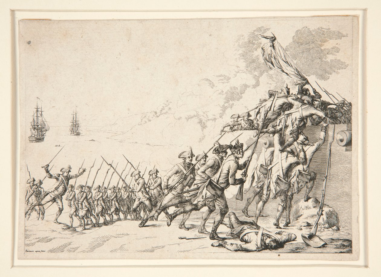 Denizden Kaleye Saldırı by Jacques Bertaux