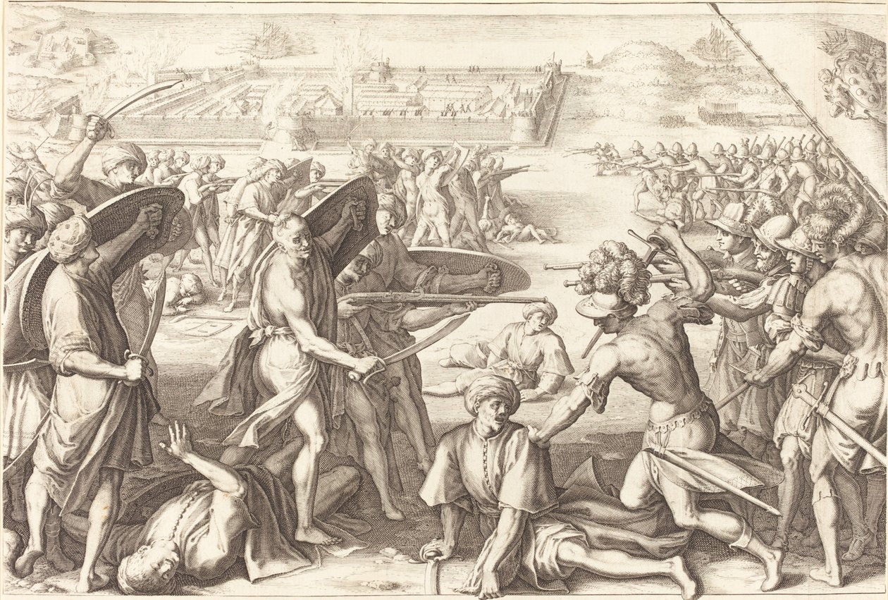 Kemiğin Dış Kalelerine Saldırı by Jacques Callot