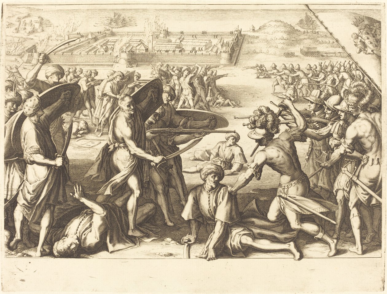 Kemiğin Dış Kalelerine Saldırı by Jacques Callot