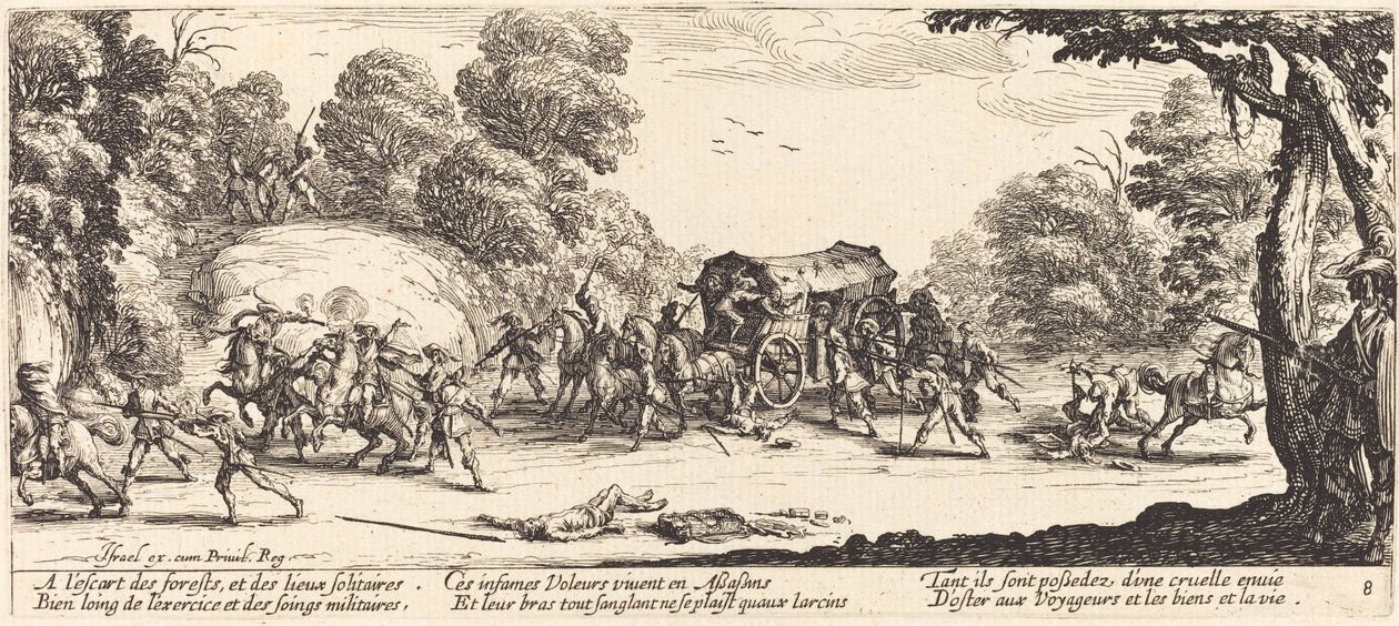 Bir Koça Saldırı by Jacques Callot