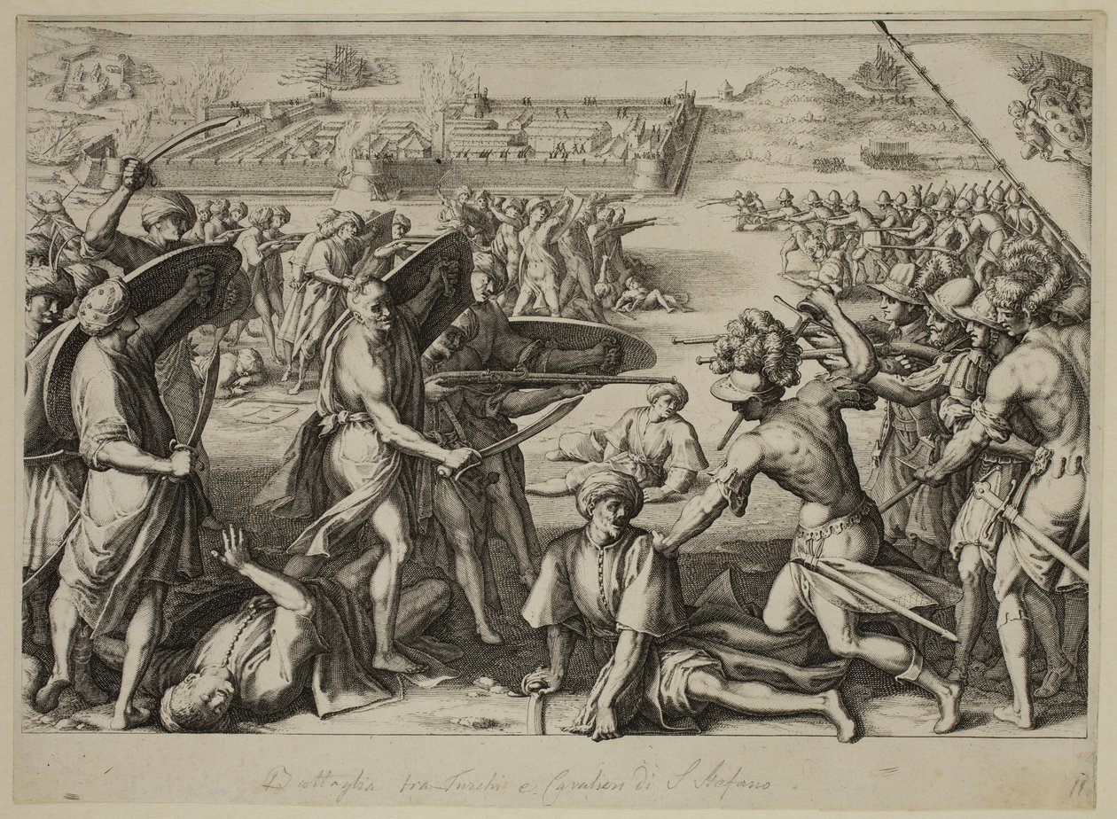 Attack of Bone'un güçlü ilerlemeleri by Jacques Callot