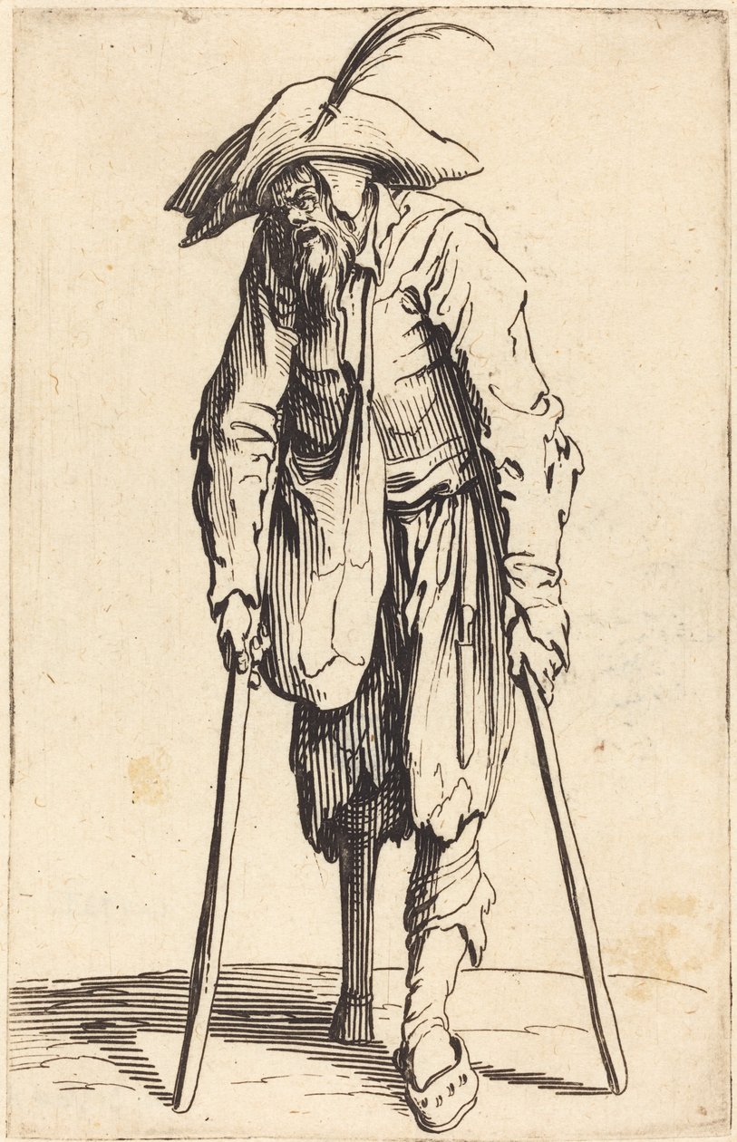 Tahta Bacaklı Dilenci by Jacques Callot