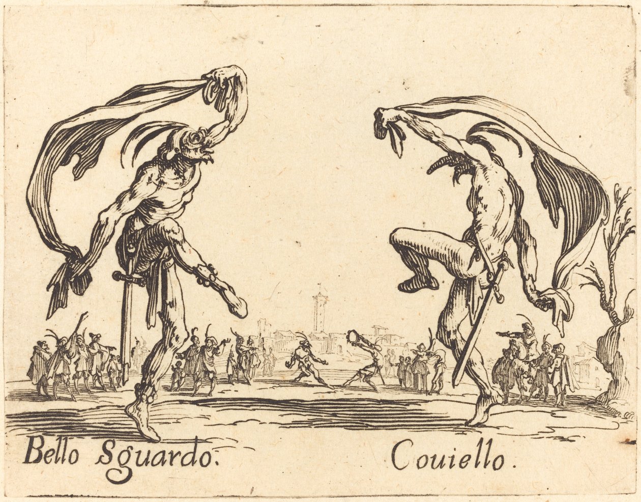 Bello Sguardo ve Coviello by Jacques Callot