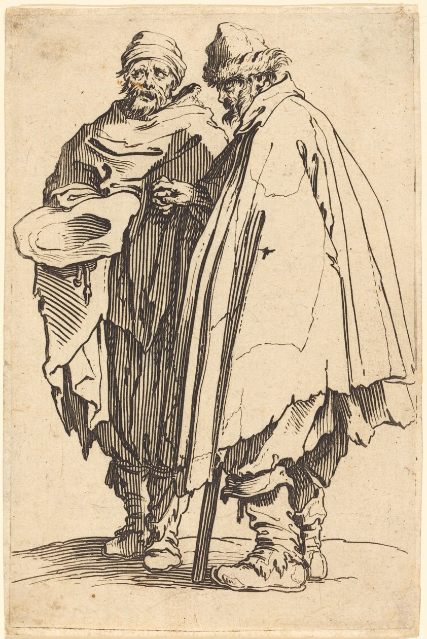 Kör Dilenci ve Refakatçi by Jacques Callot