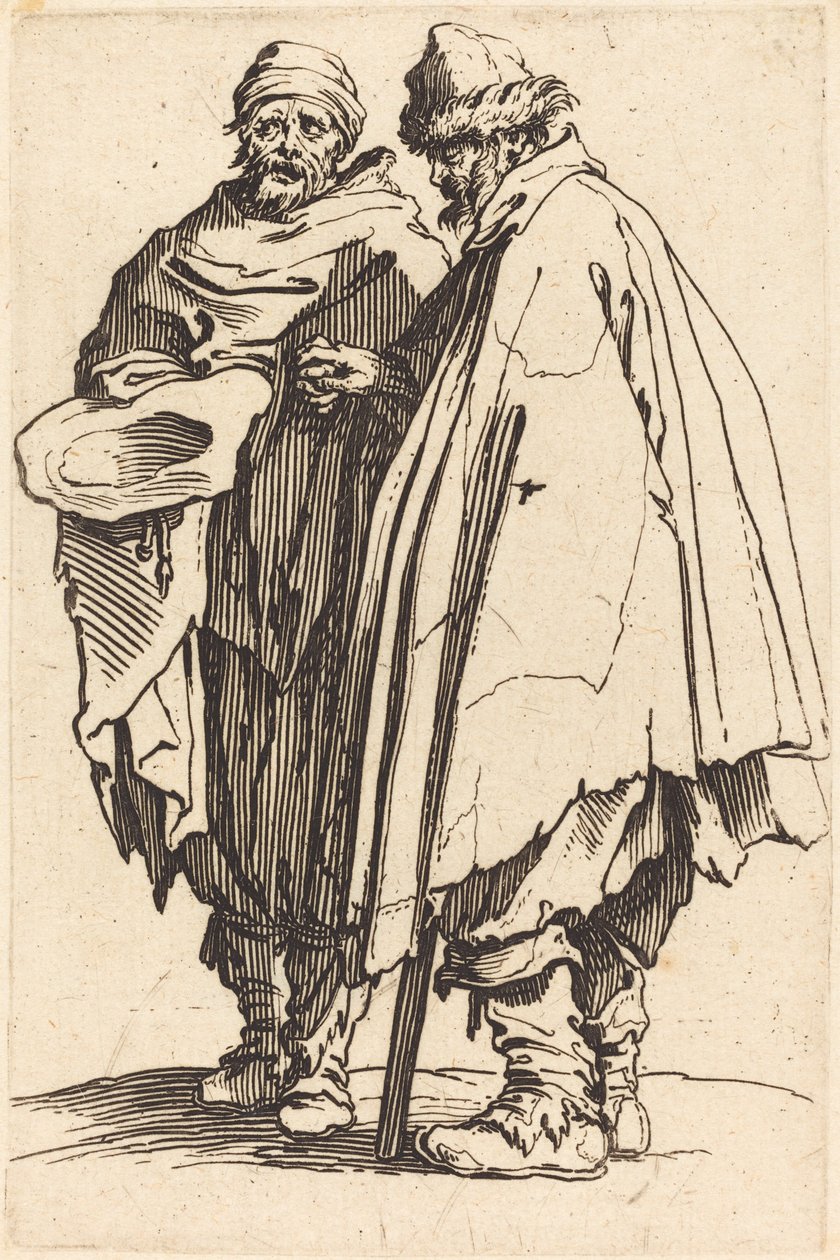 Kör Dilenci ve Refakatçi by Jacques Callot