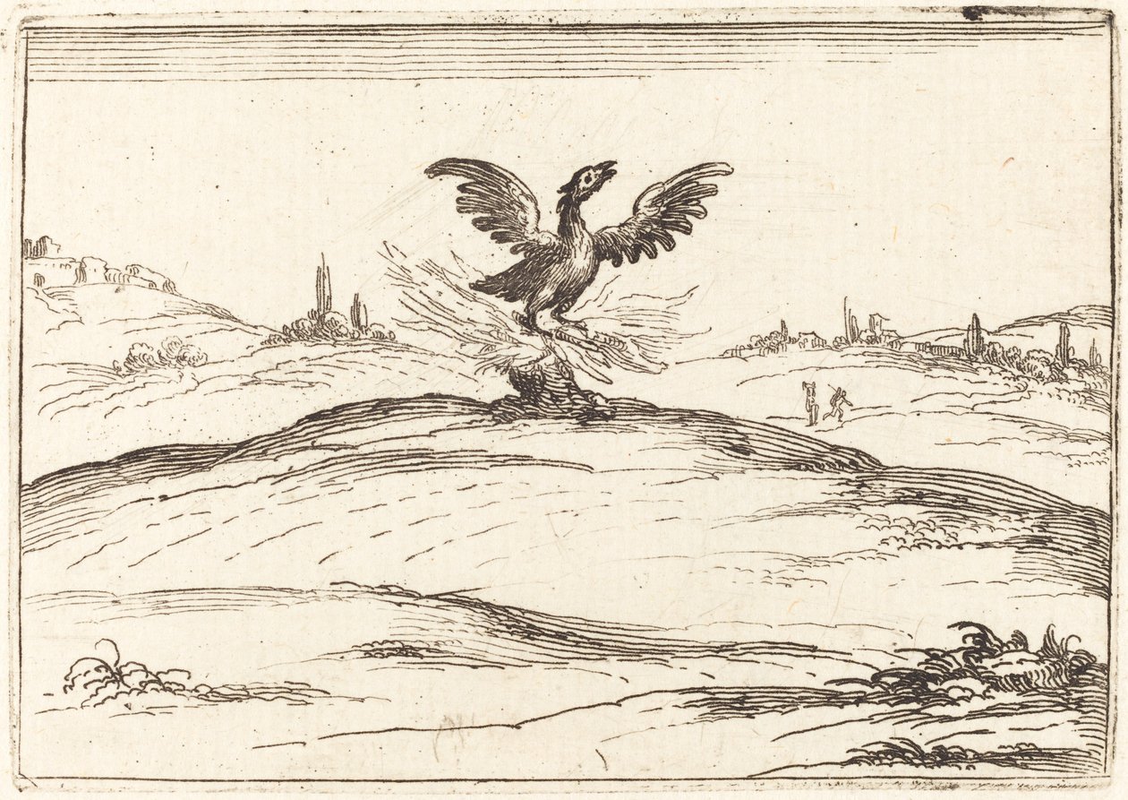 Yanan Phoenix, 1628. by Jacques Callot