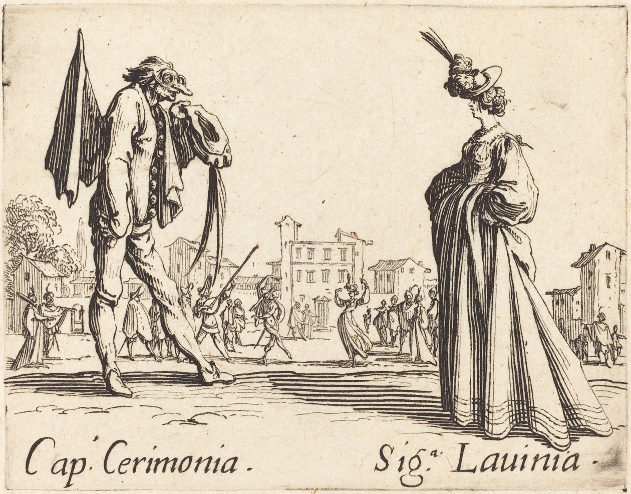 Kap. Töreni ve Siga. Lavinia by Jacques Callot