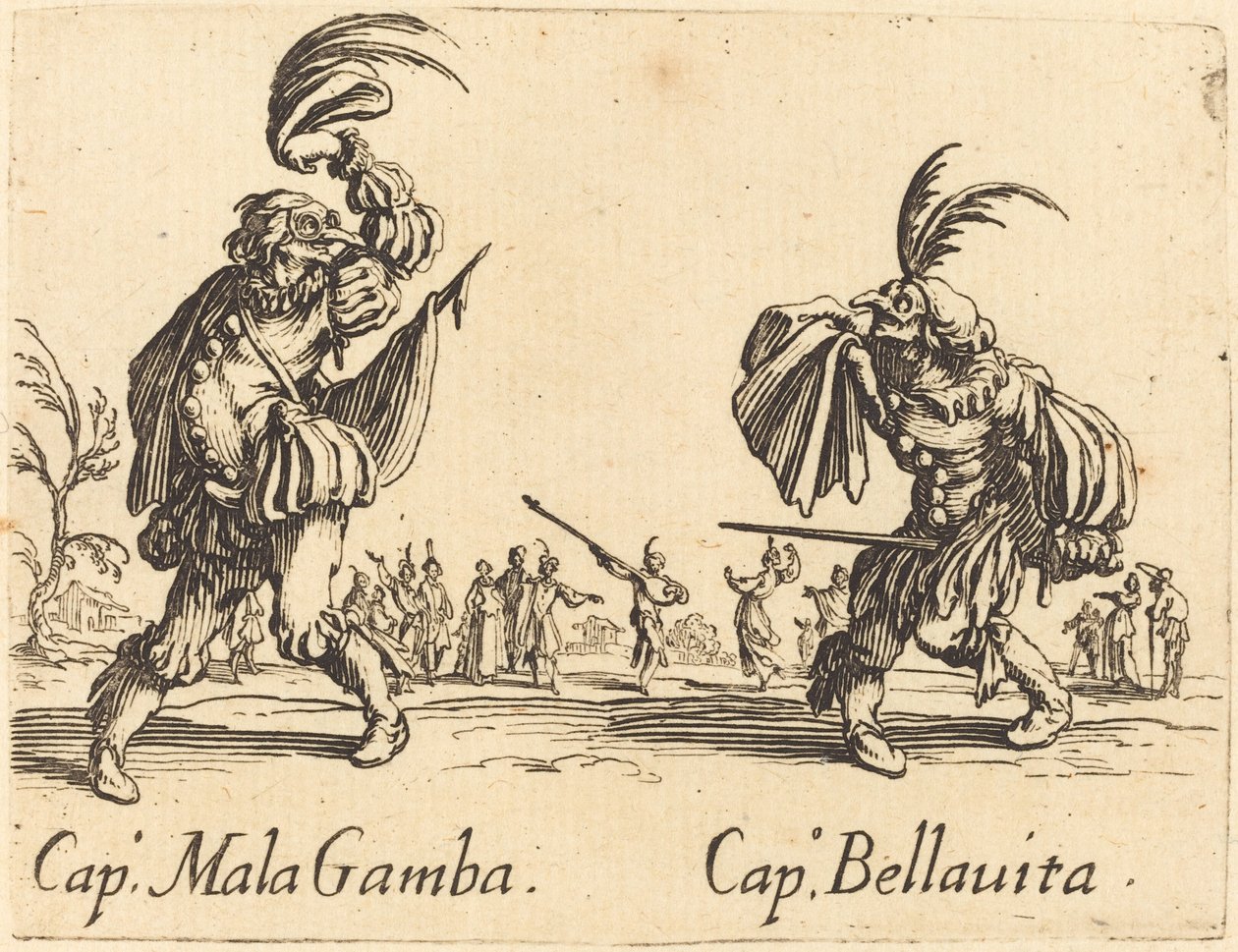 Çatlak. Kötü Gamba ve Kap. Bella Vita by Jacques Callot
