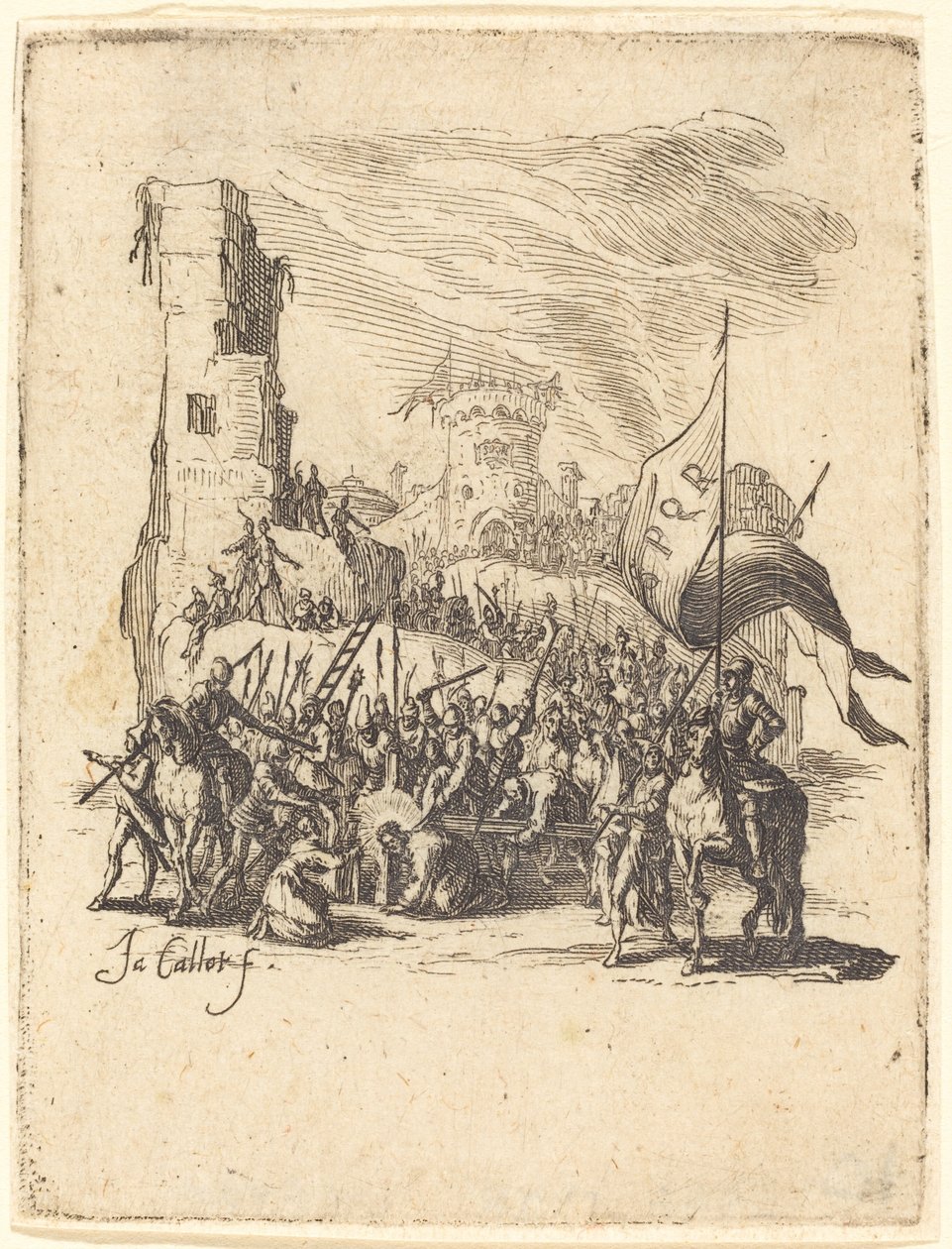Haç Taşıyan İsa by Jacques Callot