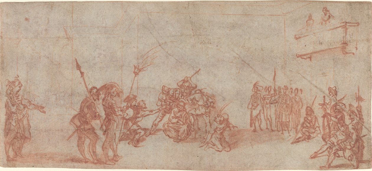Dikenlerle Taçlandırılan İsa by Jacques Callot