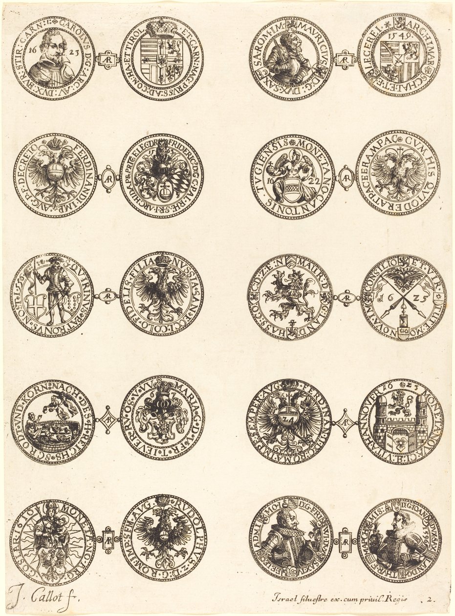 Madeni paralar [plaka 2] by Jacques Callot