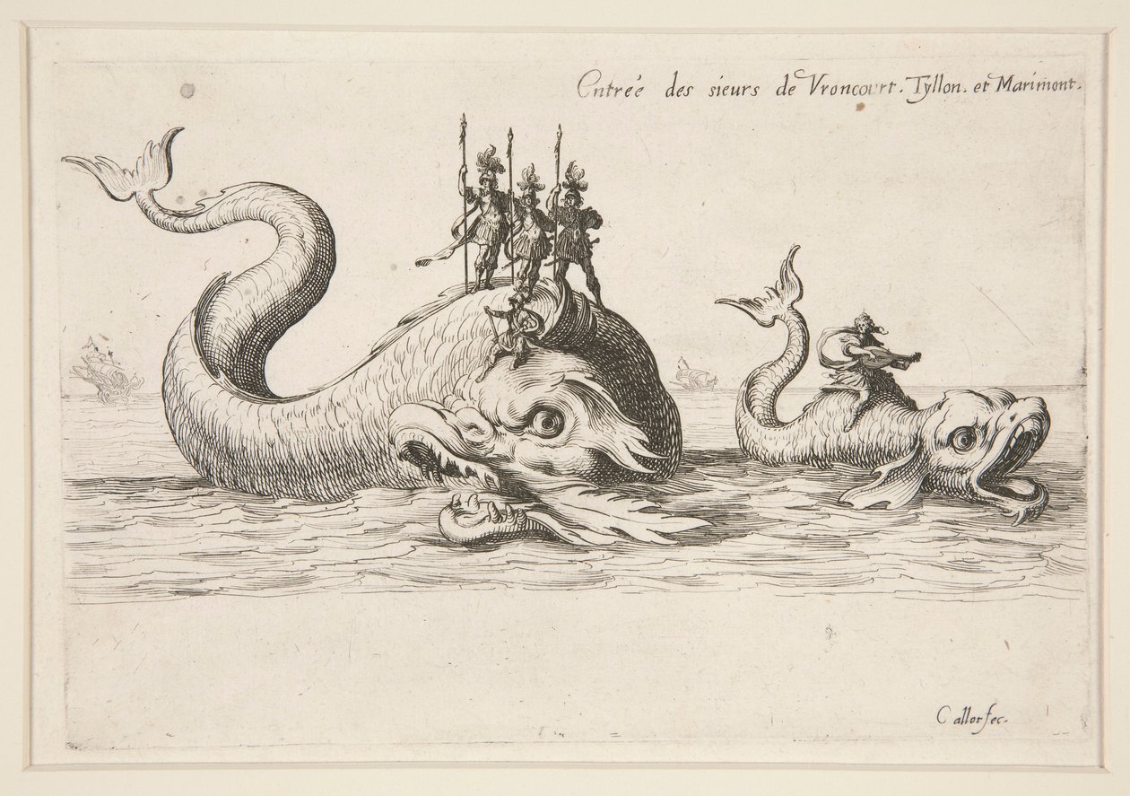 Kavga? la Barrière, MM Girişi. Varncourt, Tyllon ve Marimont by Jacques Callot