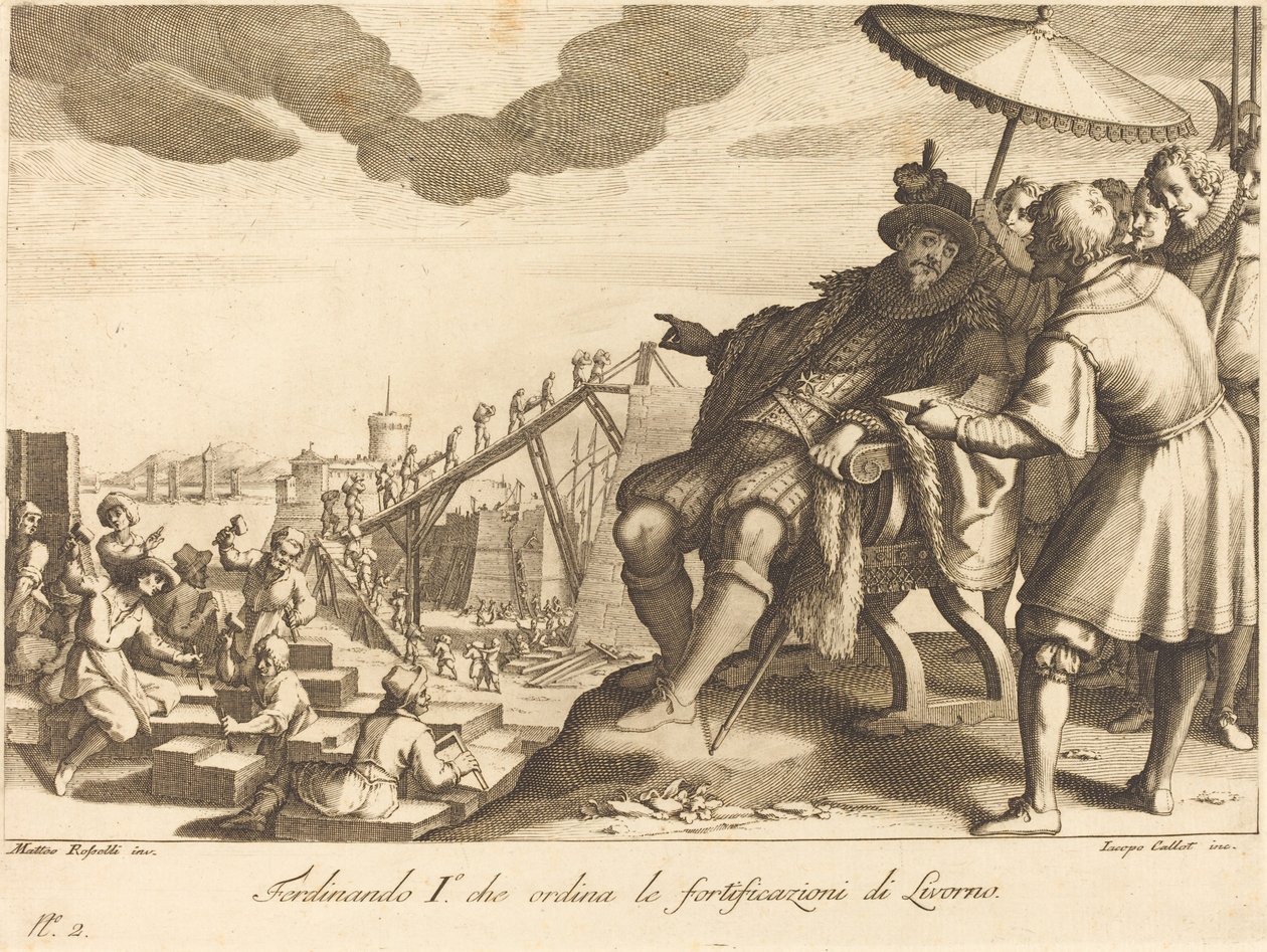 Livorno Limanı İnşaatı ve Güçlendirilmesi by Jacques Callot