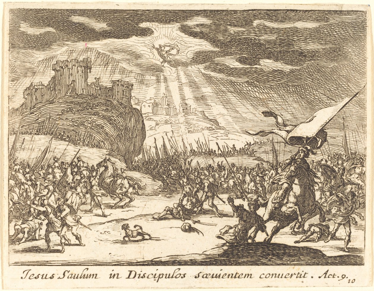 Paul Dönüşümü, 1635. by Jacques Callot