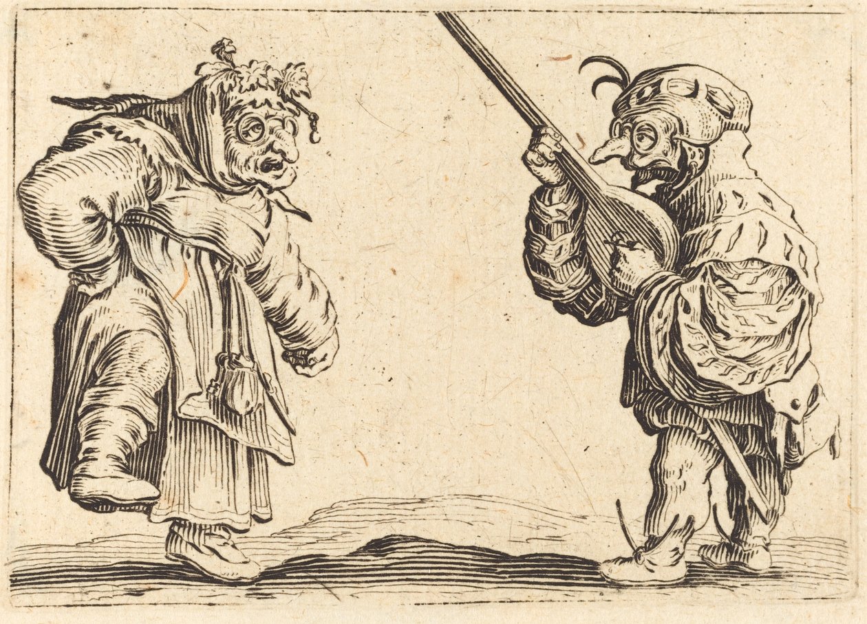 Udlu Dansçılar, c. 1622. by Jacques Callot