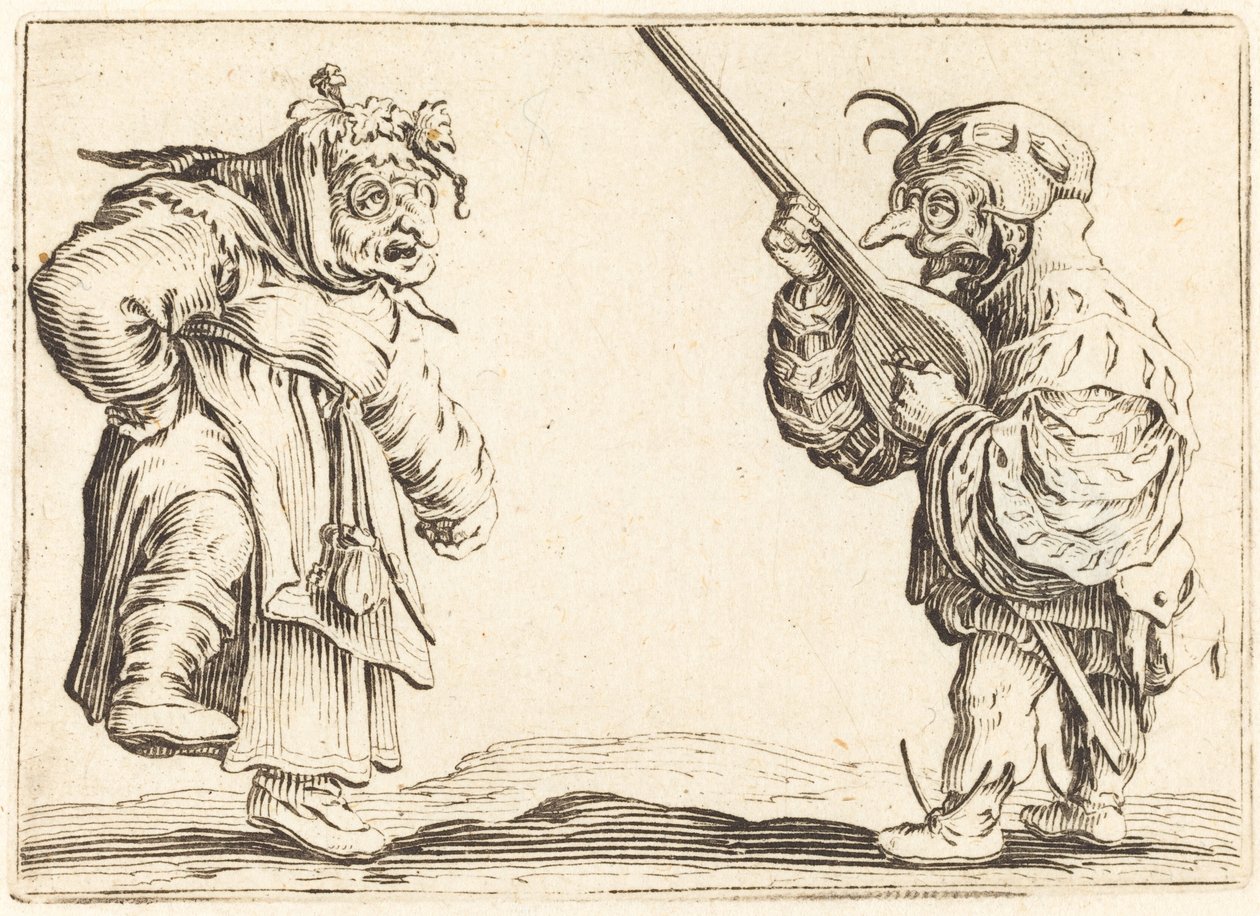 Udlu Dansçılar, c. 1622. by Jacques Callot