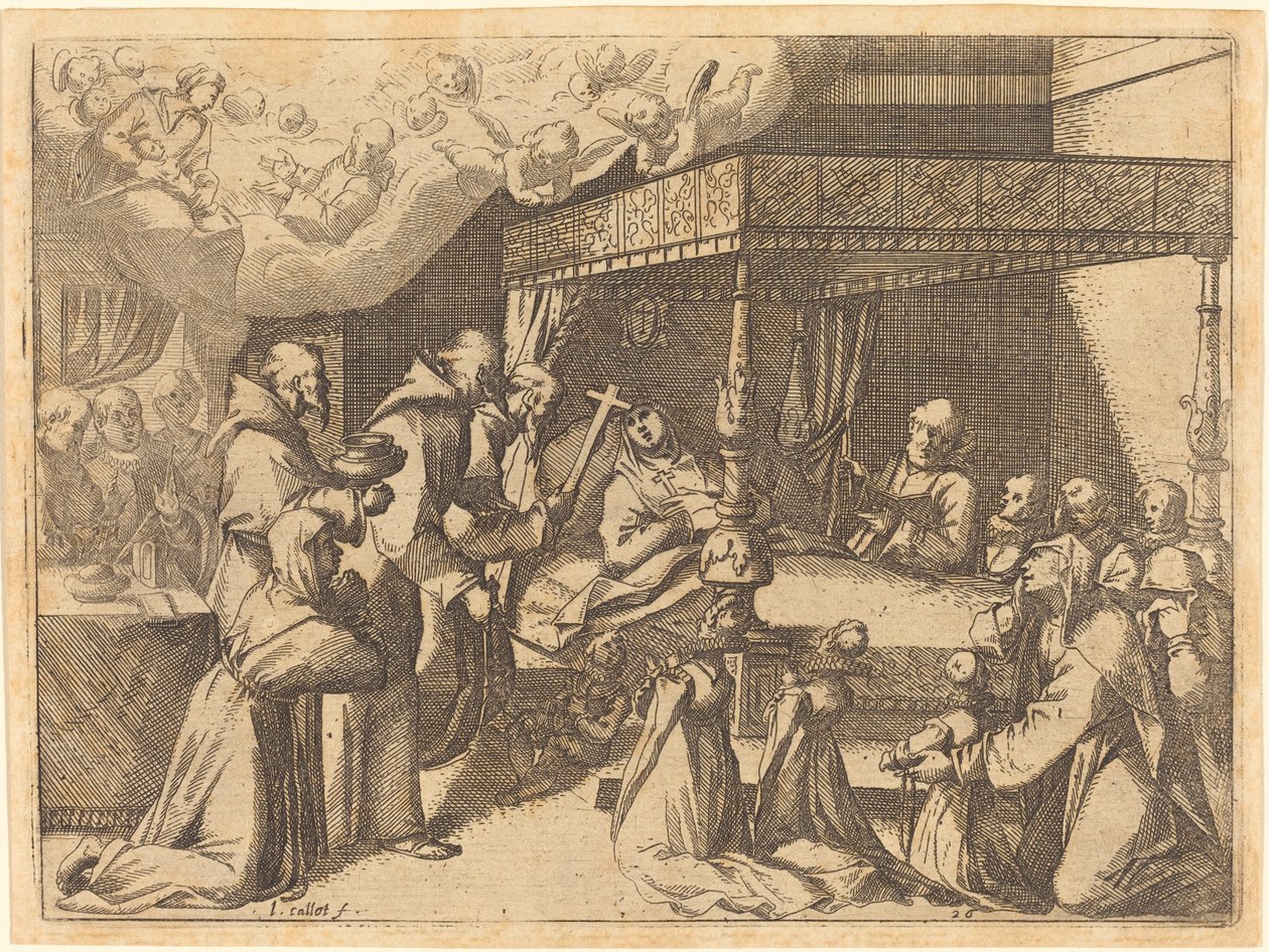 Kraliçenin Ölümü, 1612. by Jacques Callot