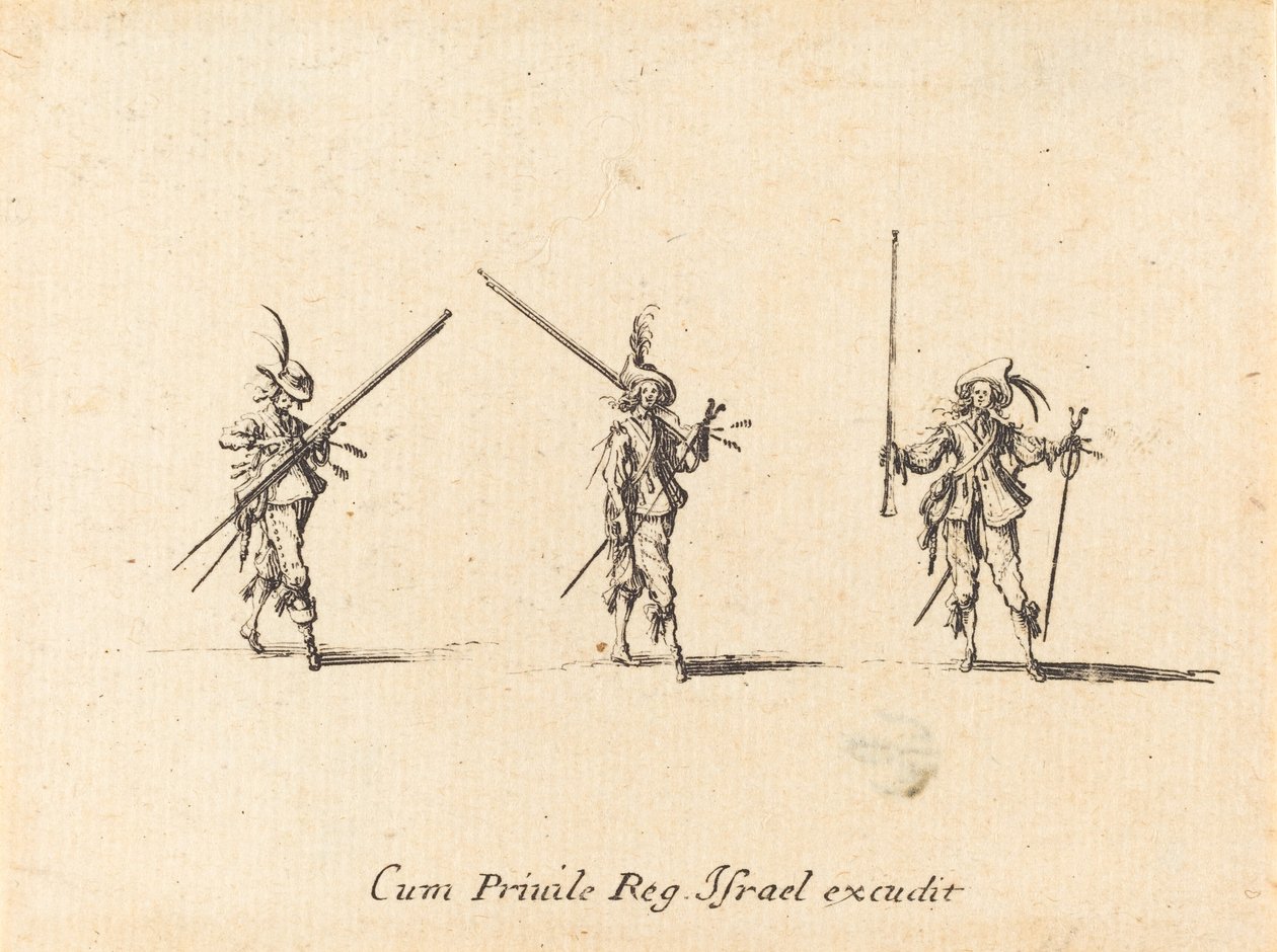 Tüfek ile matkap, 16341635. by Jacques Callot
