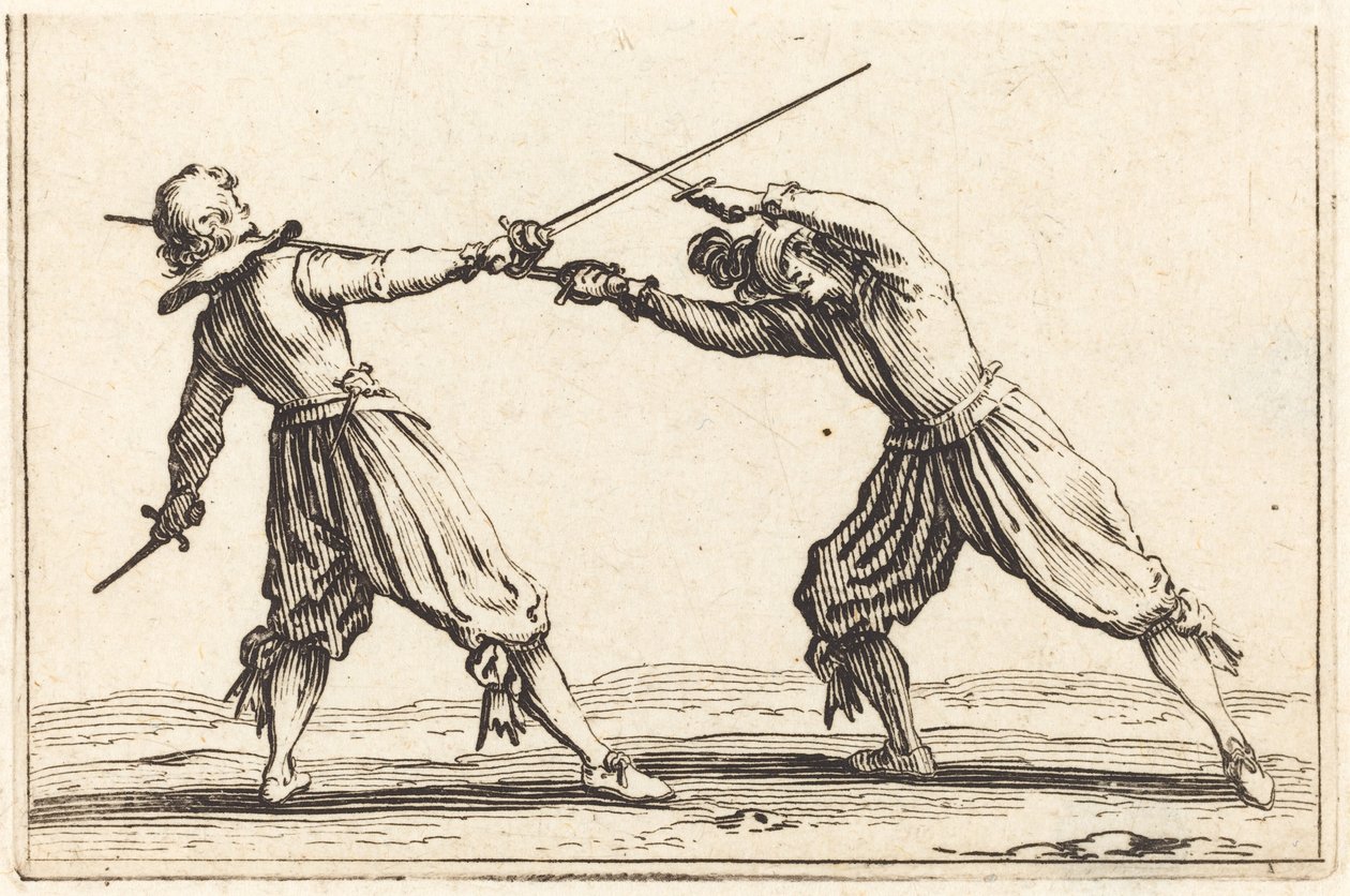 Kılıç ve Hançerlerle Düello by Jacques Callot