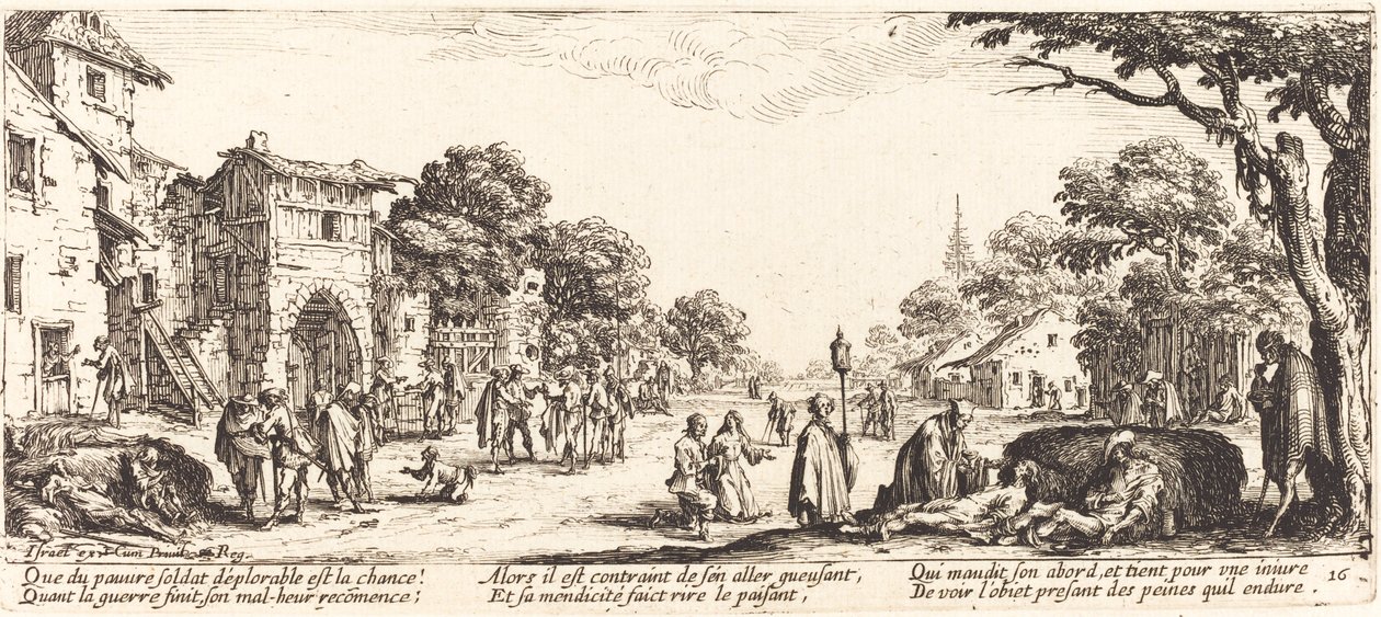 Yol Kenarında Ölen Askerler by Jacques Callot