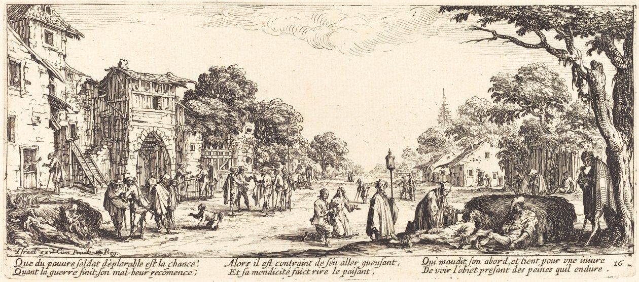 Yol Kenarında Ölen Askerler by Jacques Callot