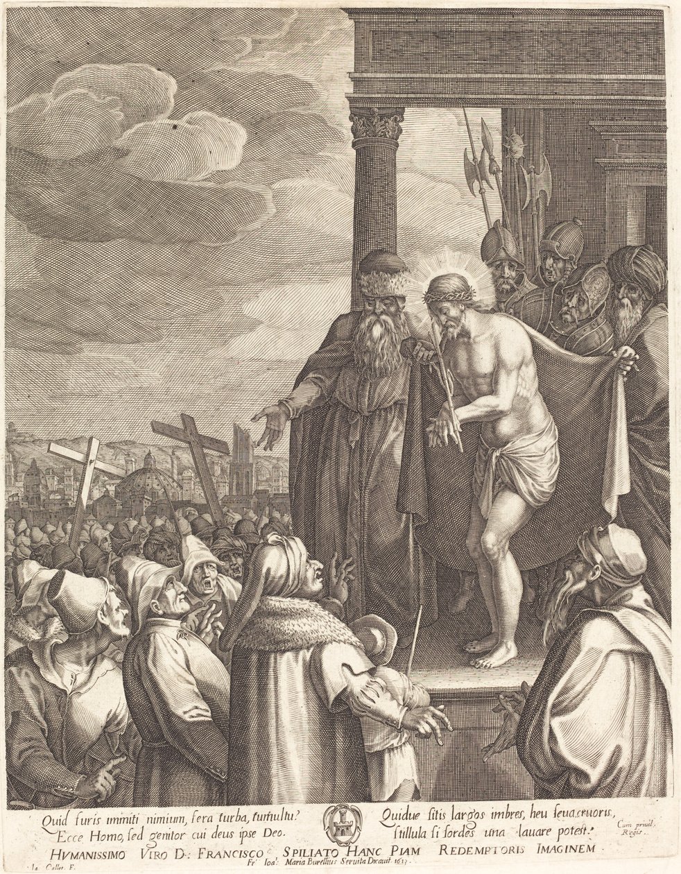 İşte Adam, 1613 by Jacques Callot