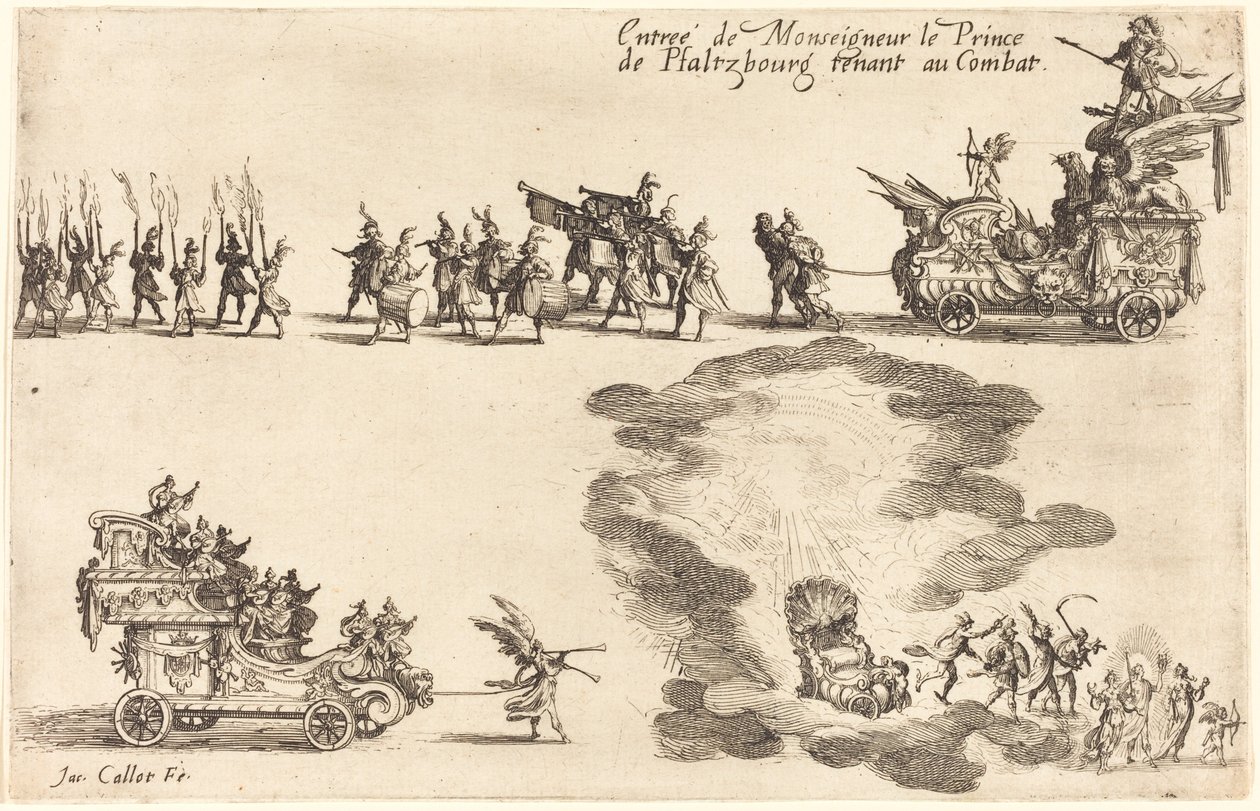 Pfaltzbourg Prensi'nin Girişi by Jacques Callot