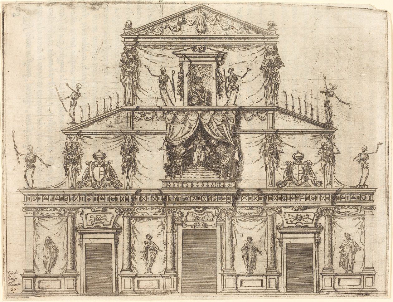 San Lorenzo Cephesi, Floransa, 1612. by Jacques Callot