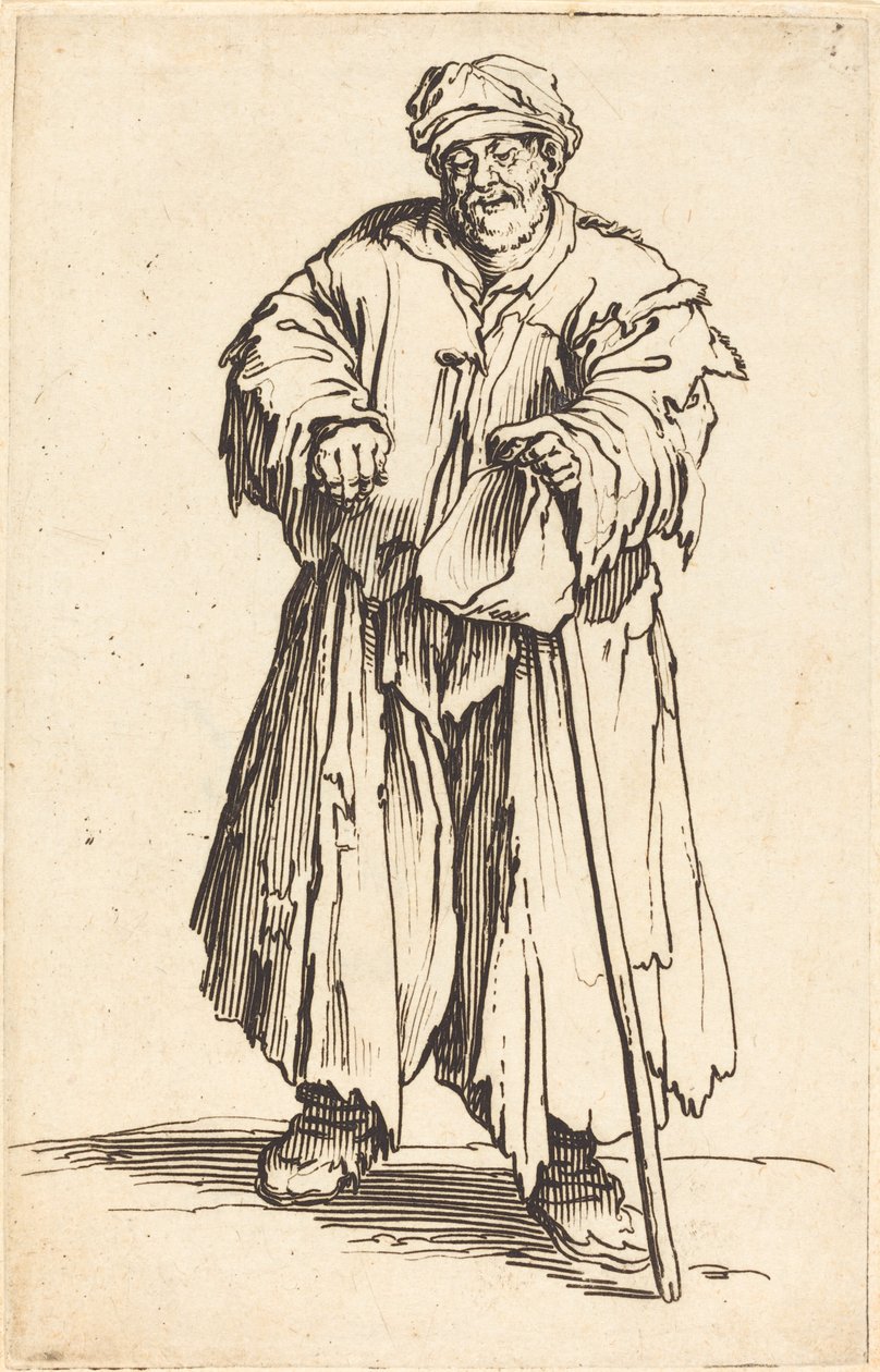 Gözleri Düşmüş Şişko Dilenci by Jacques Callot