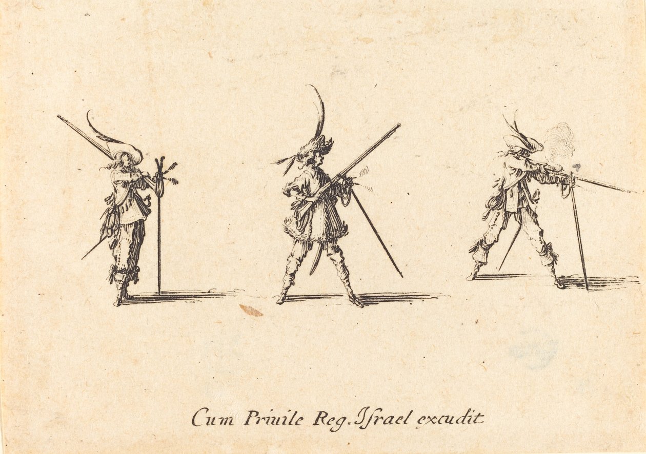 Tüfeği ateşlemek by Jacques Callot