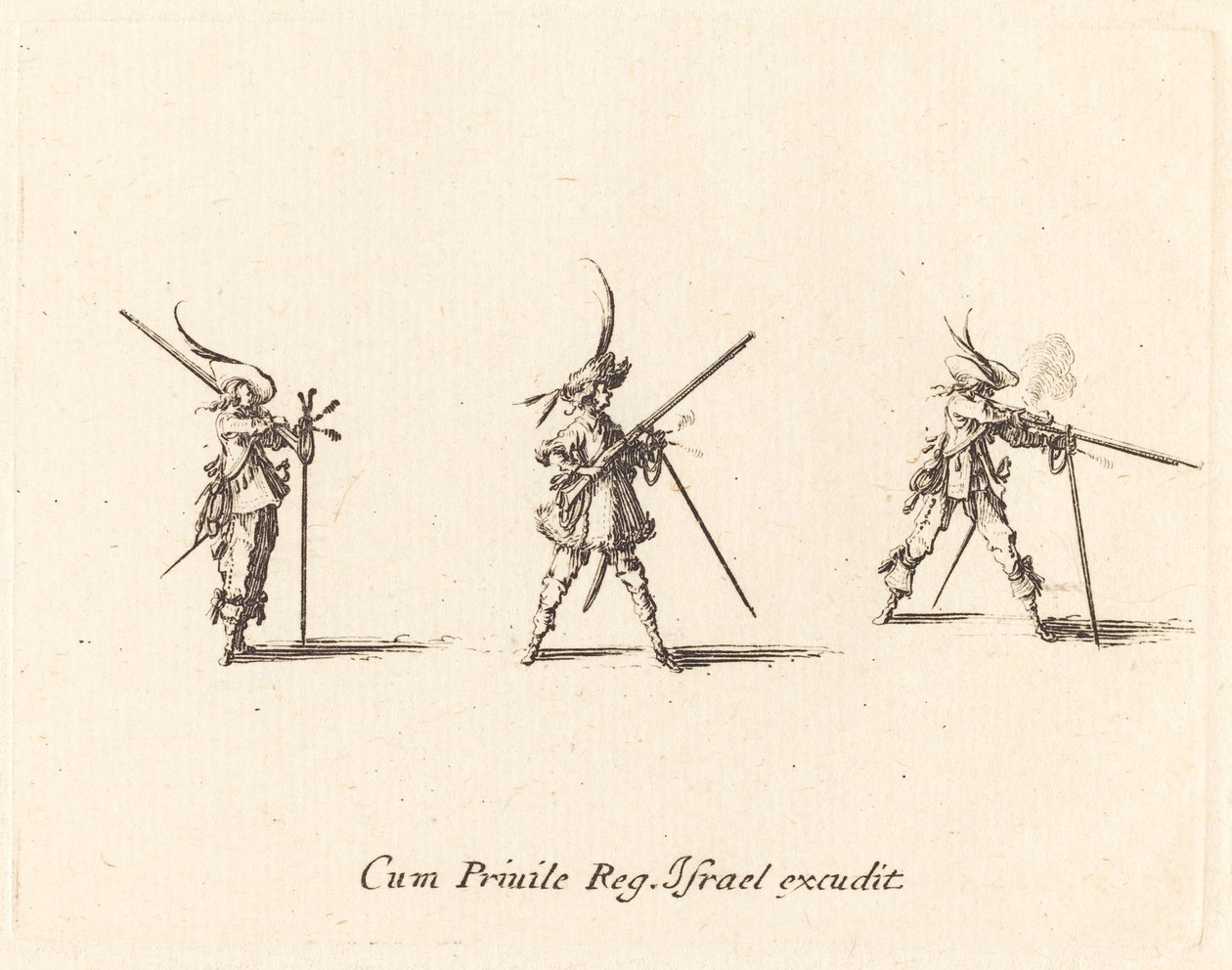 Tüfeği ateşlemek by Jacques Callot