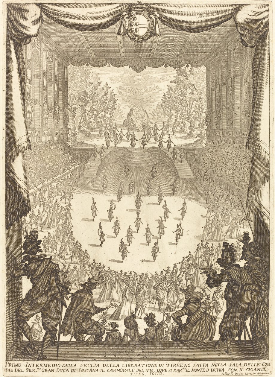 İlk Intermezzo, 1617. by Jacques Callot