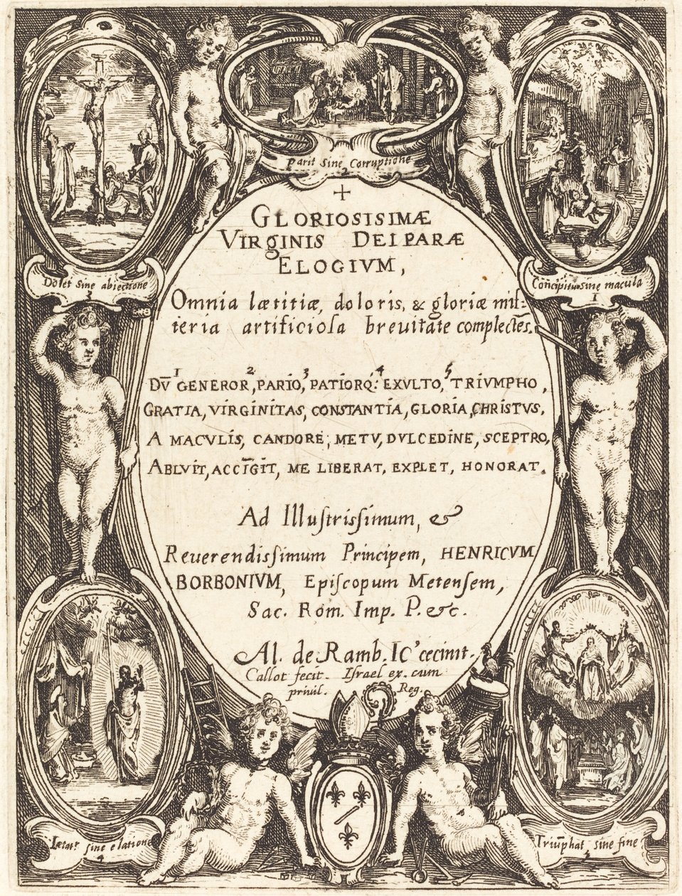 "Gloriosissimae" için ön yazı by Jacques Callot